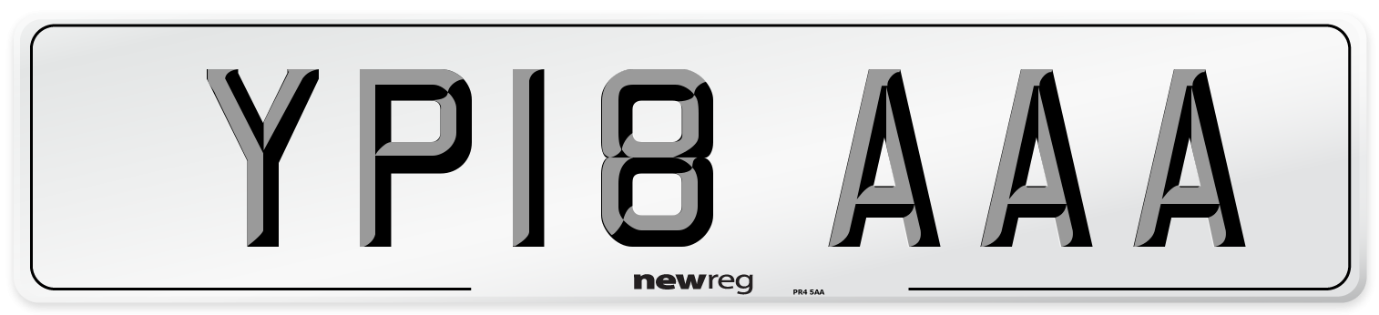 YP18 AAA Number Plate from New Reg
